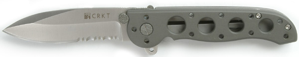 foto M21 7.6 cm silver half-serrated aluminium grip